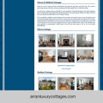 Arran Luxury Cottages – content page