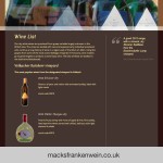 Mack’s Frankenwein – wine list