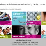 Mindspring home page – slider tiles