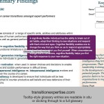 Transition Expertise glossary entry