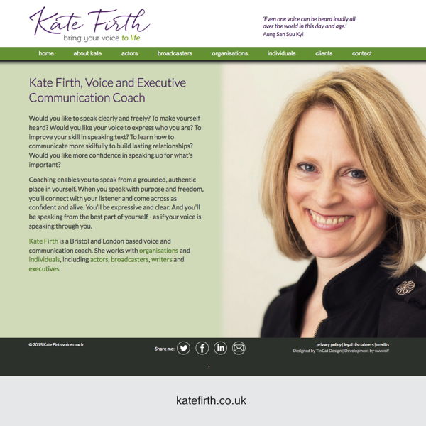 Kate Firth - voice coach